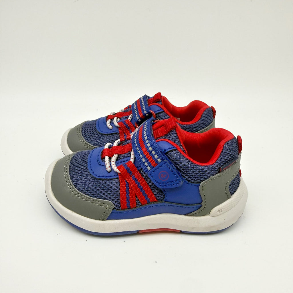 Stride Rite Kids Jasper Sneakers US 5 M EU 21 Blue Red Athletic NIB