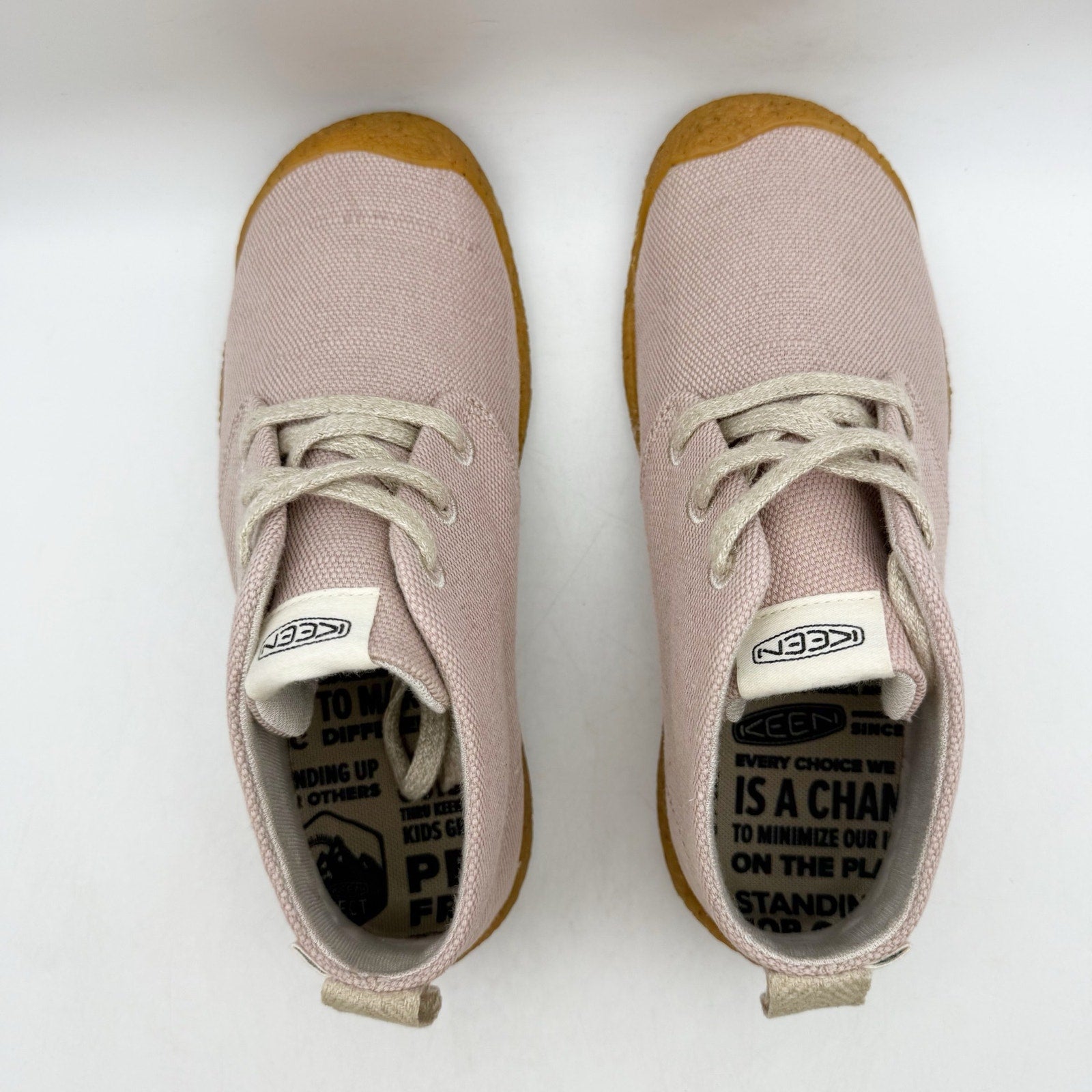 KEEN Womens Mosey Chukka Shoes US 6 EU 36 Fawn Beige Canvas NWOB