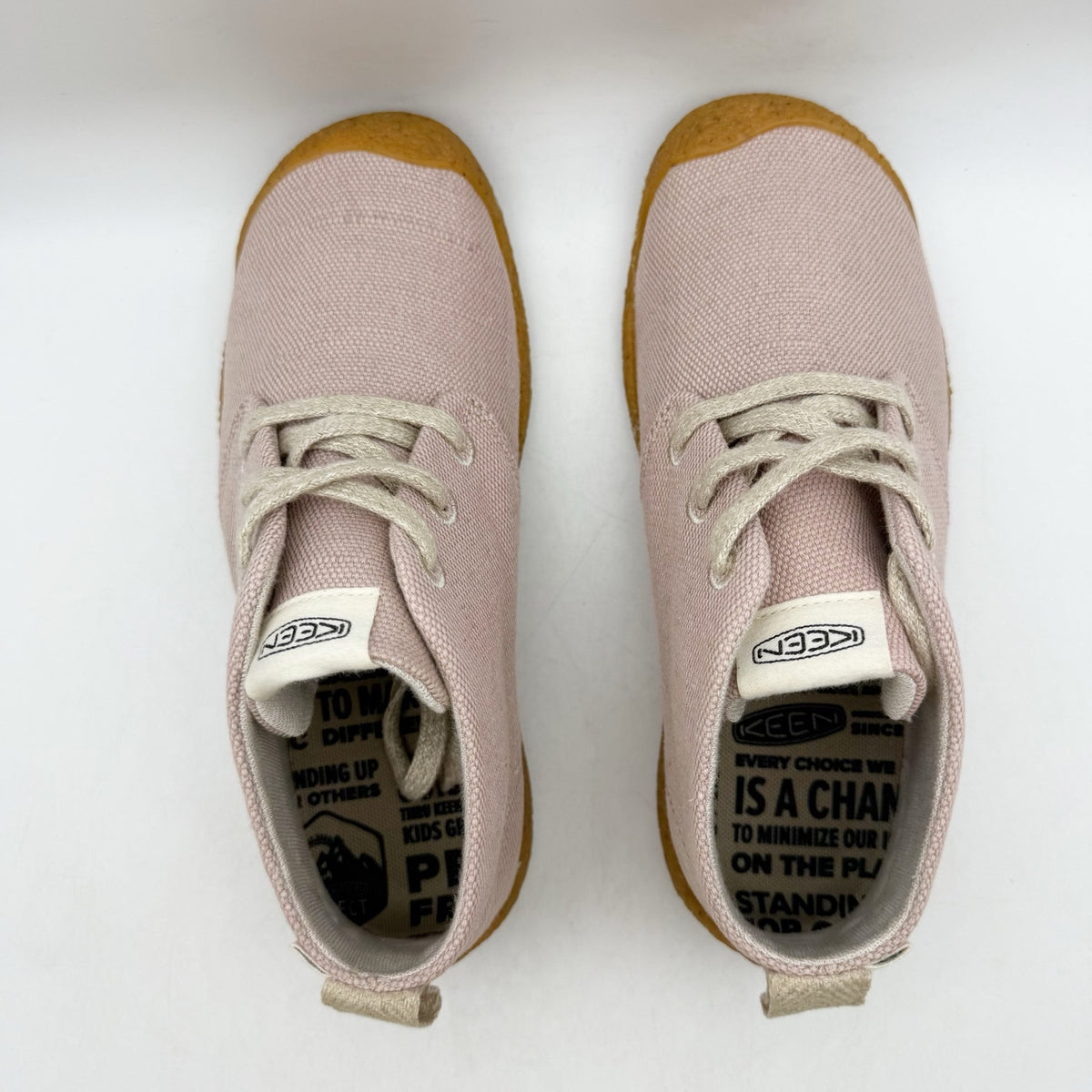 KEEN Womens Mosey Chukka Shoes Size 6 EU 36 Fawn Beige Canvas NWOB