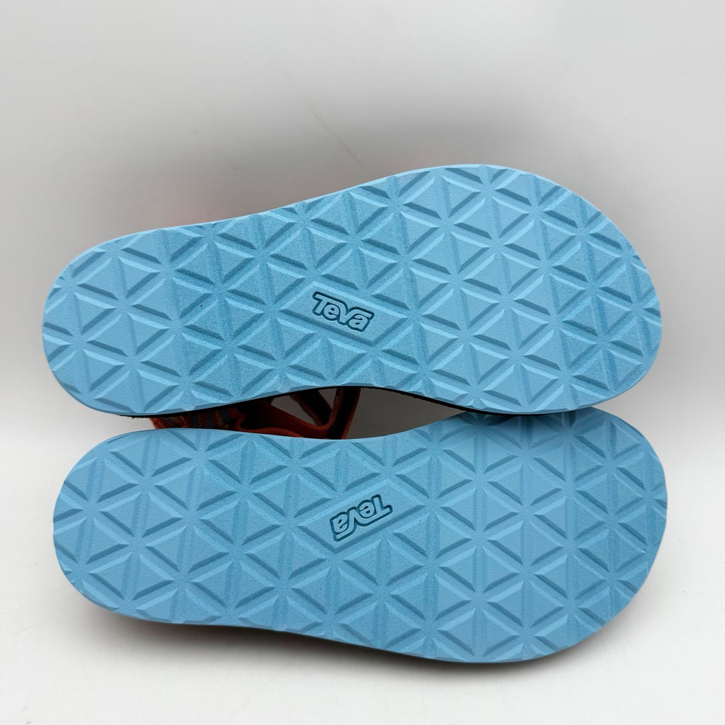 Teva Womens Original Universal Revive Sandals Size 6 EU 37 Orange Blue NIB