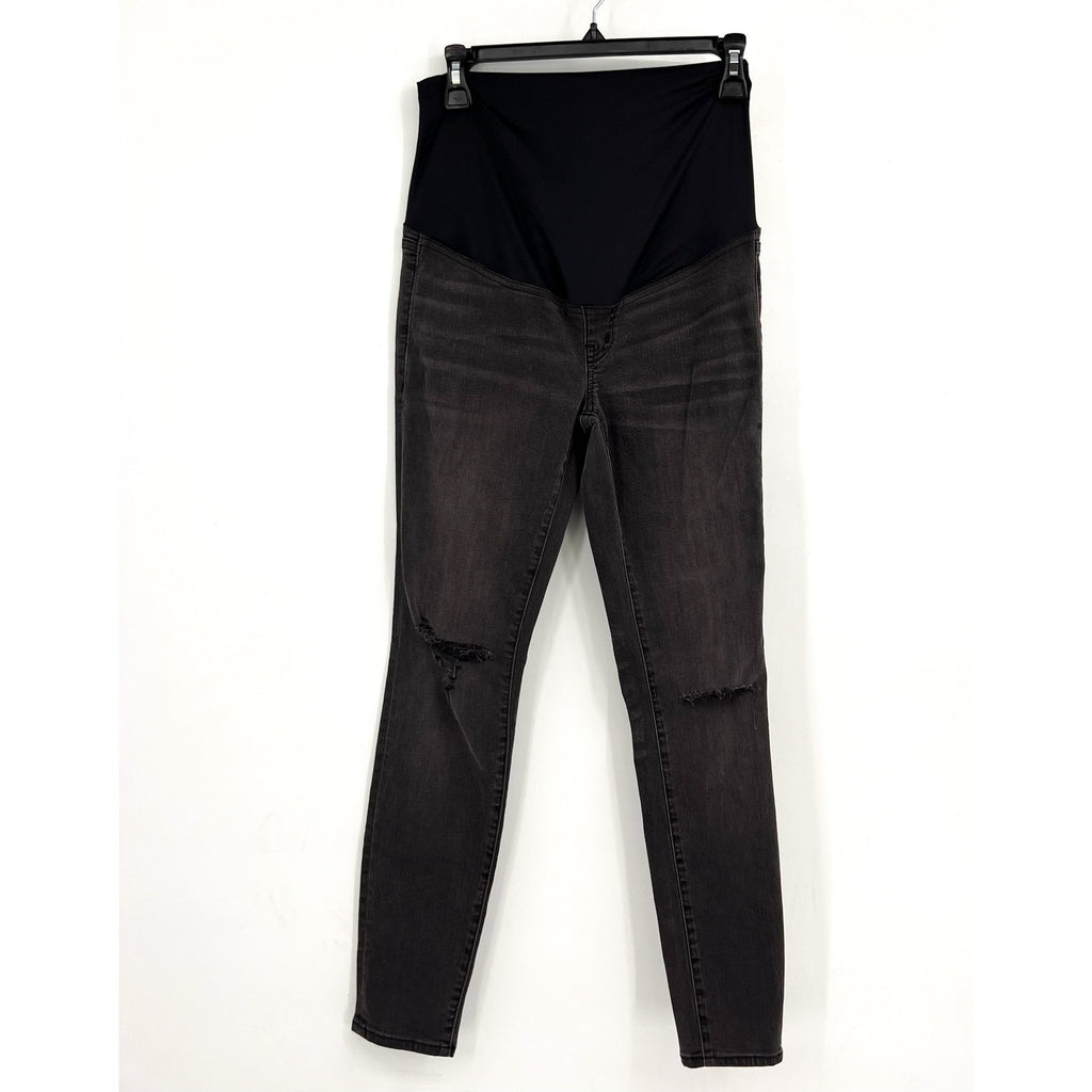 MADEWELL Maternity Over-the-Belly Skinny Jeans Size 25 Black Sea G7394 NWOT