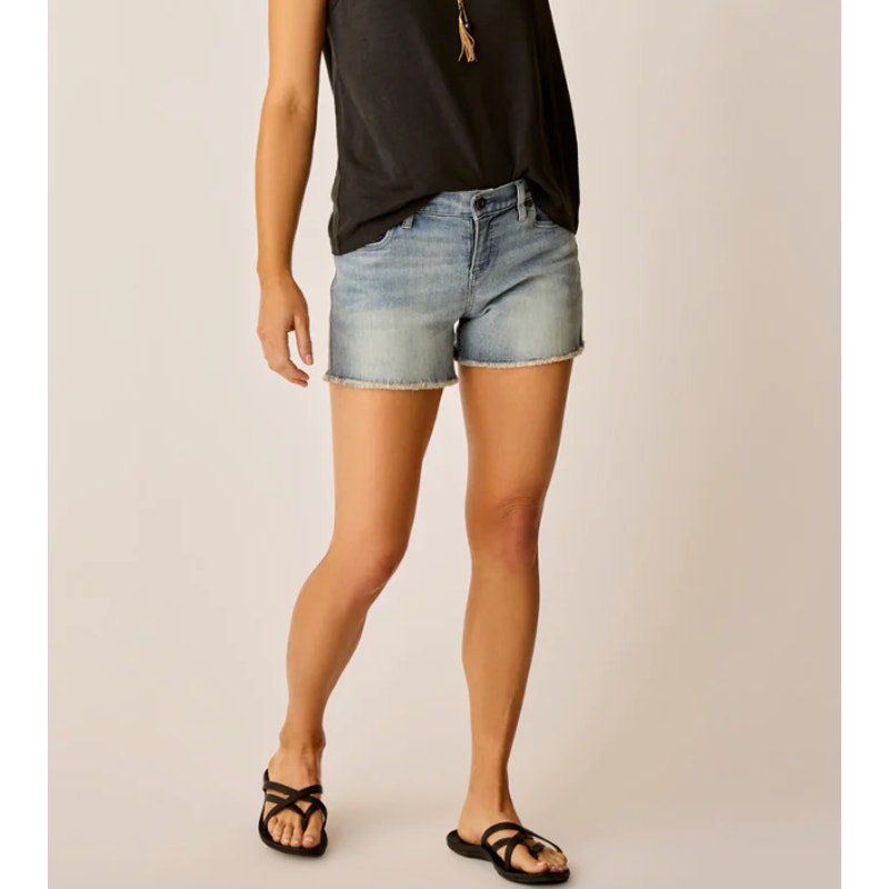 CARVE DESIGNS Women's Maui Cut-Off Jean Shorts Size 0 Beach Blue 4" Inseam NWT