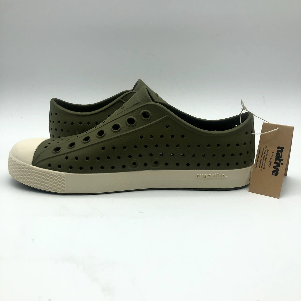 Native Men's Jefferson Slip On Shoes Size 13 Rookie Green EVA Waterproof NIB
