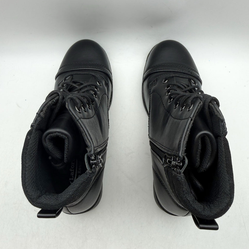 LaForst Womens Combat Ankle Boots US 8 US 38 Black Slip Resistant NWOB