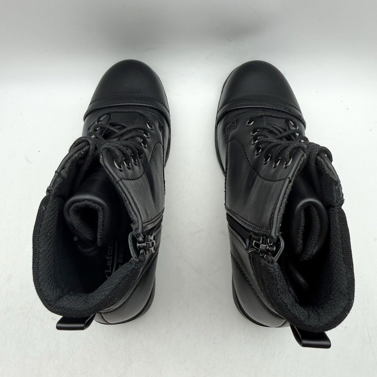 LaForst Womens Combat Ankle Boots US 8 US 38 Black Slip Resistant NWOB