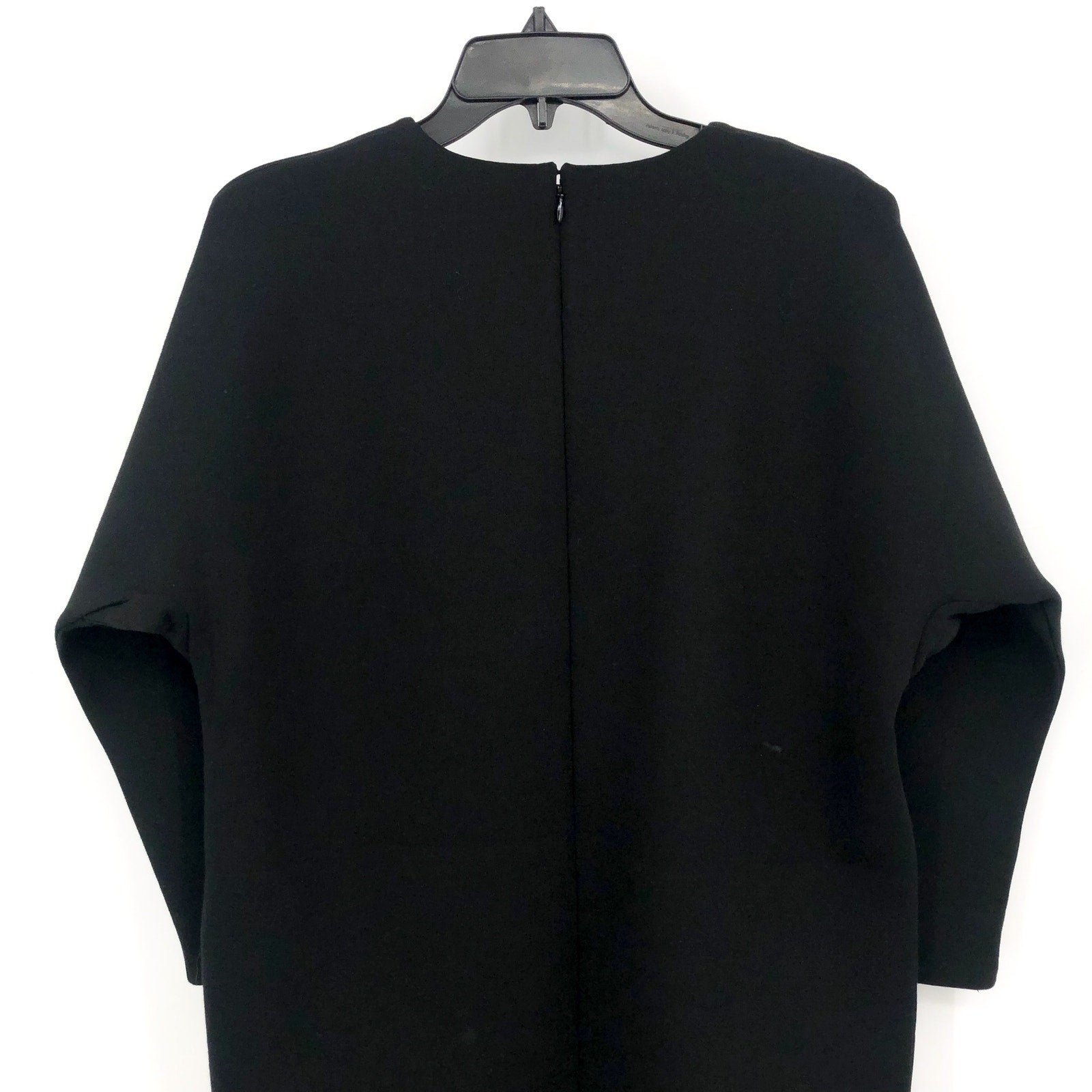 EVERLANE Scuba Tunic Dress Medium Black Knit 3/4 Sleeve NWOT