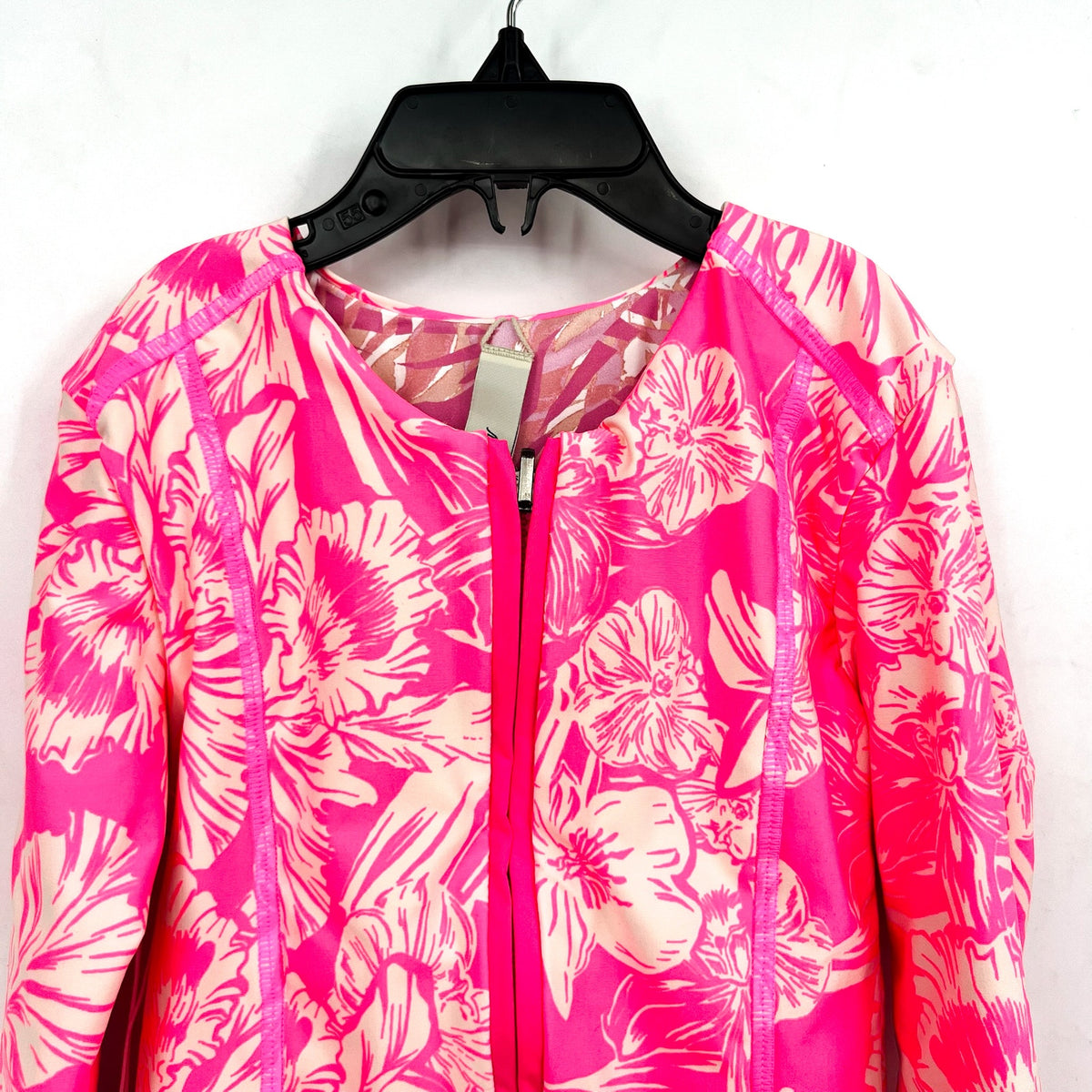 MAAJI Miku Reversible One Piece Swimsuit Girls Sz 8 Pink Floral Long Sleeve NWT