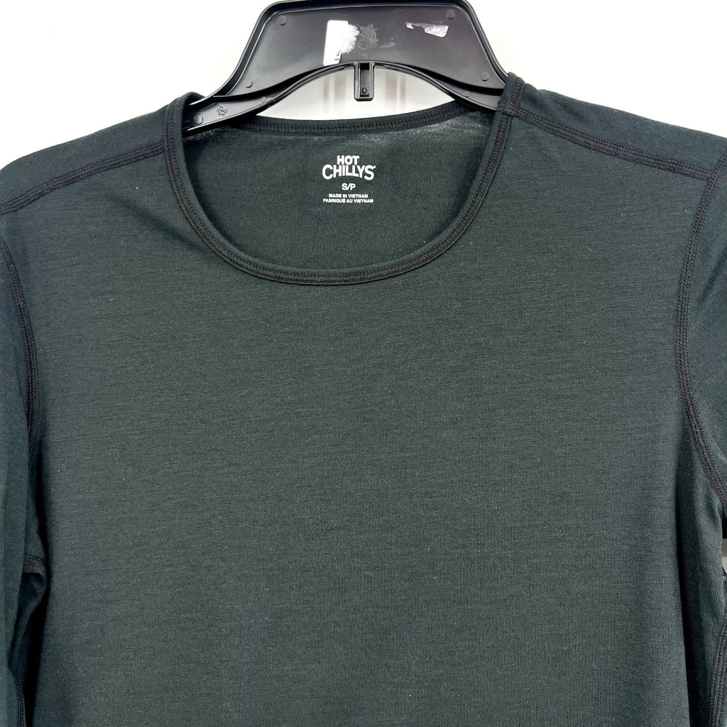 HOT CHILLYS Women's Pepper Skins Crewneck Base Layer Top Small Black NWOT