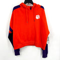 COLOSSEUM Womens Clemson Tigers Hoodie XL Orange Purple Sweatshirt NWT