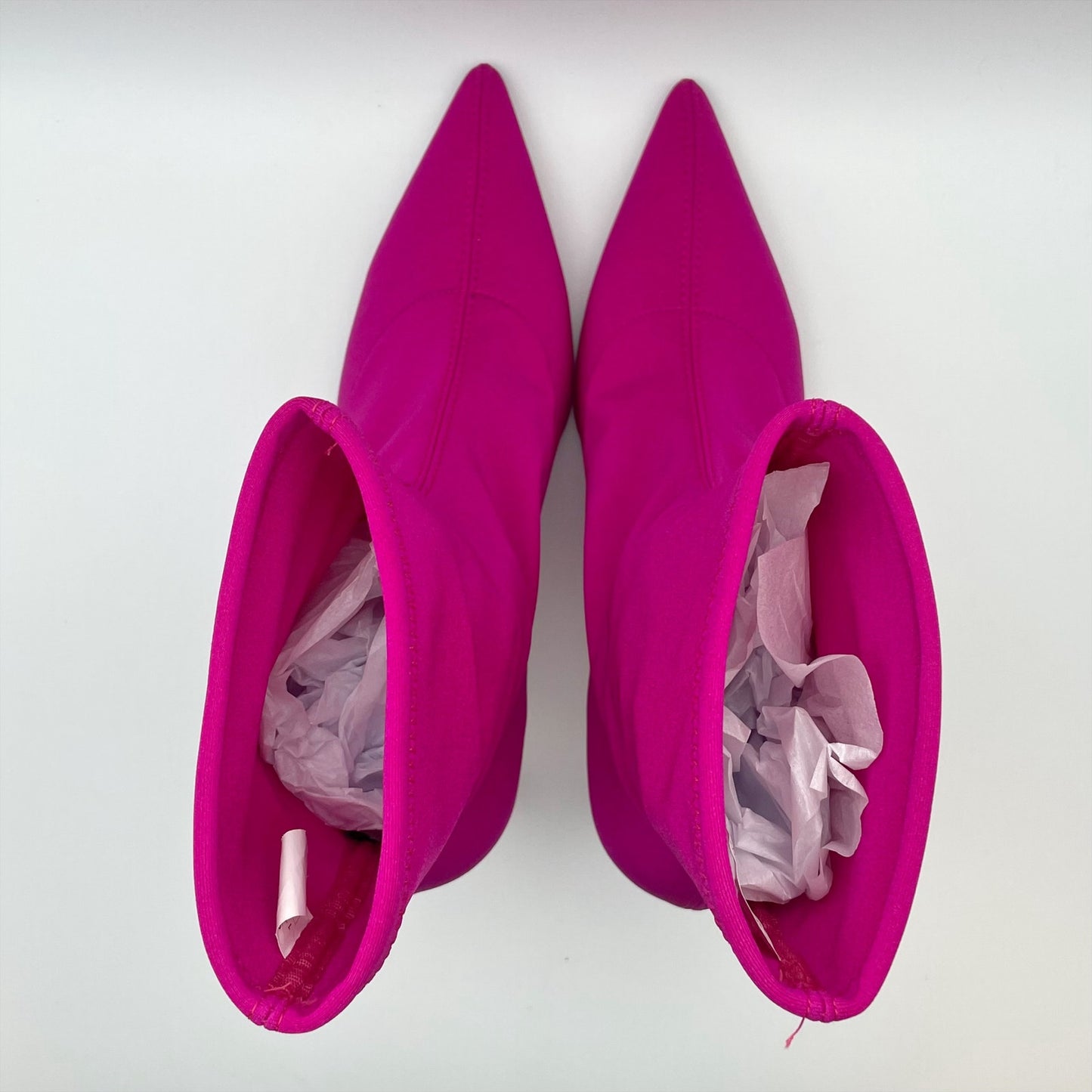 Stuart Weitzman Womens Stuart 75 Stretch Bootie US 8 Pink Magenta EUC