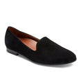 Vionic Women's Willa Flat Loafers Size 11 EU 42 Black Suede Slip On NIB