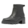 Sorel Womens Joan Now Zip Ankle Bootie Size 9 EU 40 Black Leather Waterproof NIB