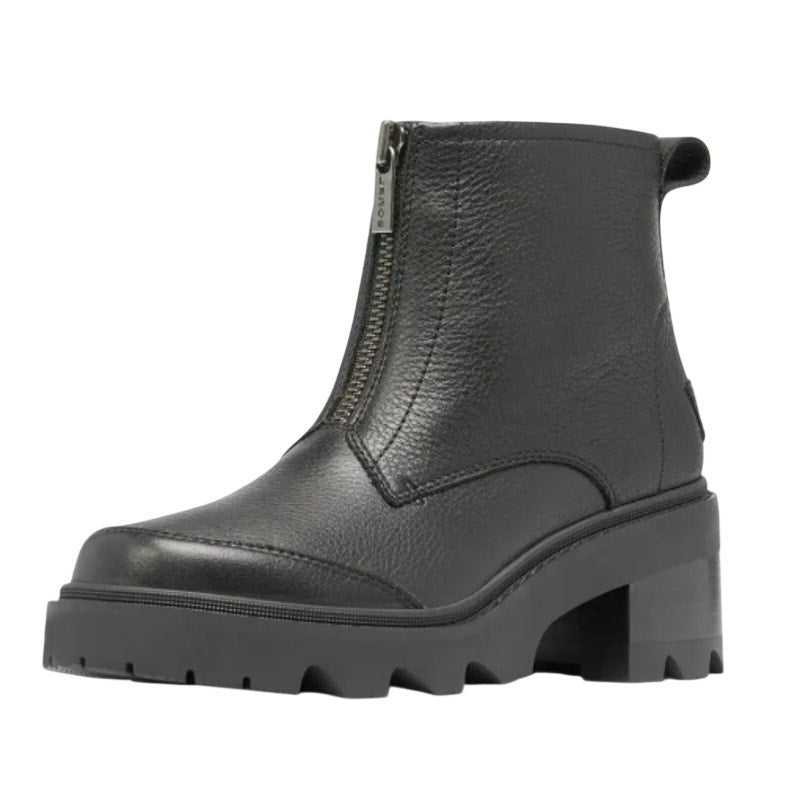Sorel Womens Joan Now Zip Ankle Bootie Size 9 EU 40 Black Leather Waterproof NIB