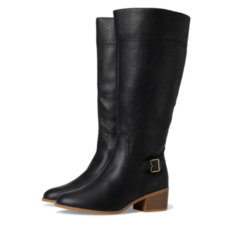 Dr. Scholls Womens Adeline Knee High Boots Size 7.5 M WIDE CALF Black NIB
