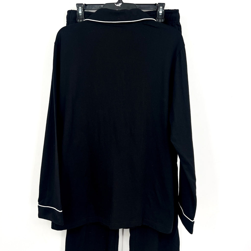 EBRJEY Men's William Long Pajama Set Medium Black Ivory TENCEL Modal NWT