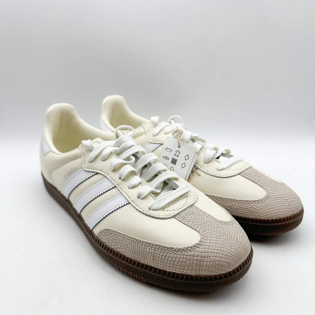 ADIDAS Womens Samba OG Wonder Alumina Sneakers Size 11 Off-White Tan NWT NWOB