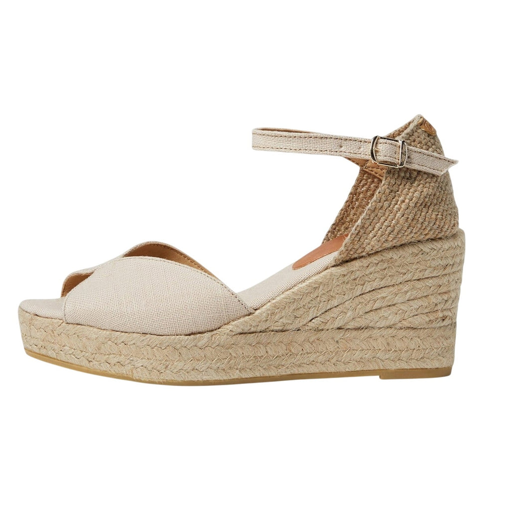 Toni Pons Womens Lua-NT Espadrilles EU 41 US 10.5 Cream Sandals Wedge Heels NIB
