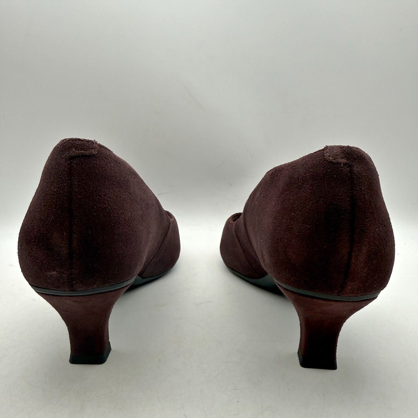 Clarks Womens Kepley Vine Pumps US 11 M Burgundy Purple Heels Suede NWOB