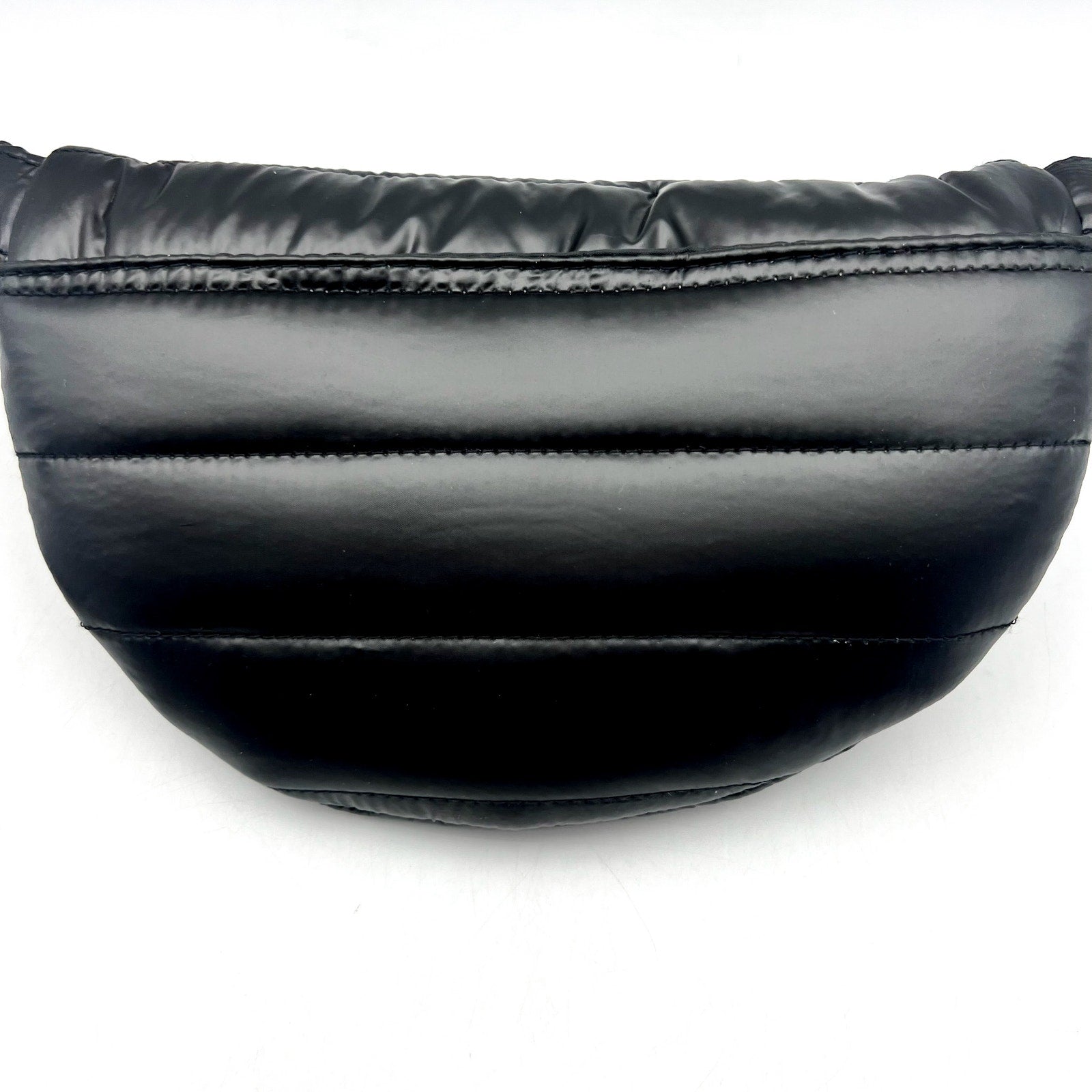 THINK ROYLN Women's Shining Star Crossbody Belt Bag Shiny Black NWT