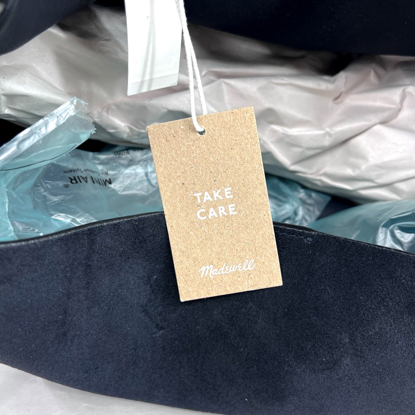 MADEWELL Women's The Oversized Shopper Tote Large Jet Blue Suede NWT