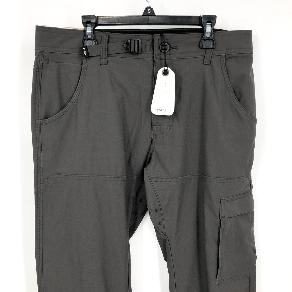 PRANA Men's Stretch Zion Pants II Size 30x34 Gray Slim Fit Water Repellent NWT