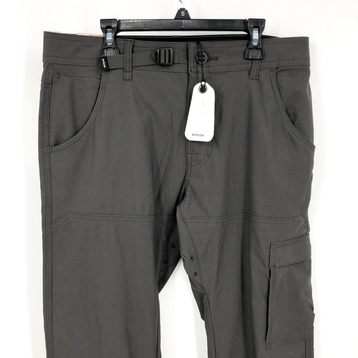 PRANA Men's Stretch Zion Pants II Size 30x34 Gray Slim Fit Water Repellent NWT