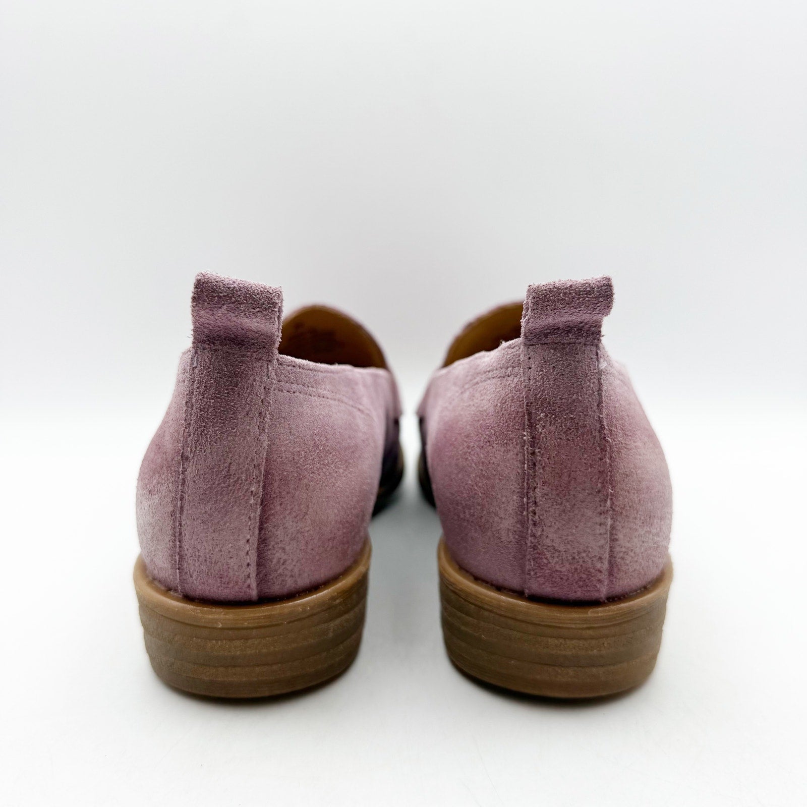 Miz Mooz Womens Gracie Loafer Size EU 39 US 8.5 Purple Suede Pump Heeled NIB