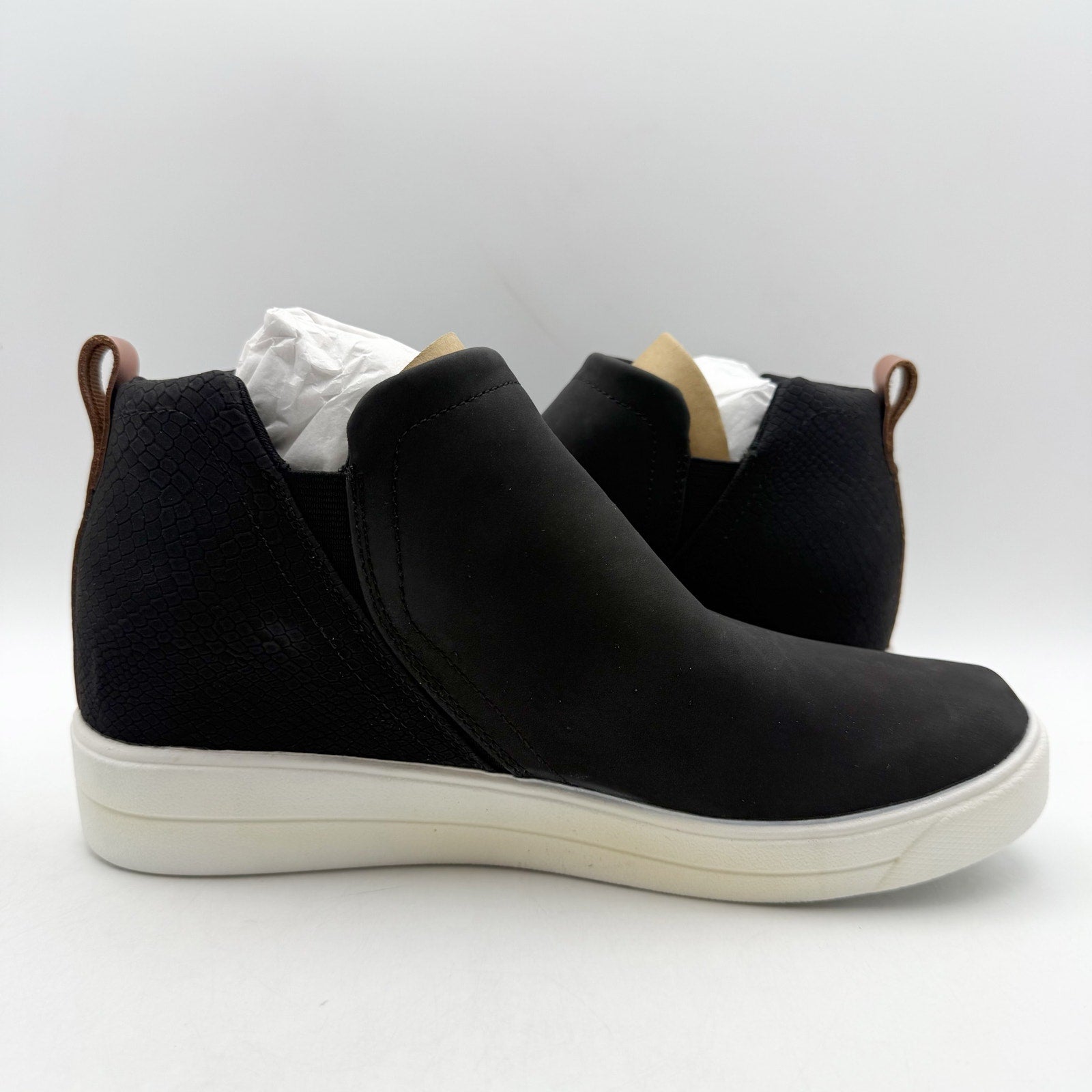 Ryka Womens Vera Wedge Casual Sneakers US 8.5 M EU 38.5 Black Knit NIB