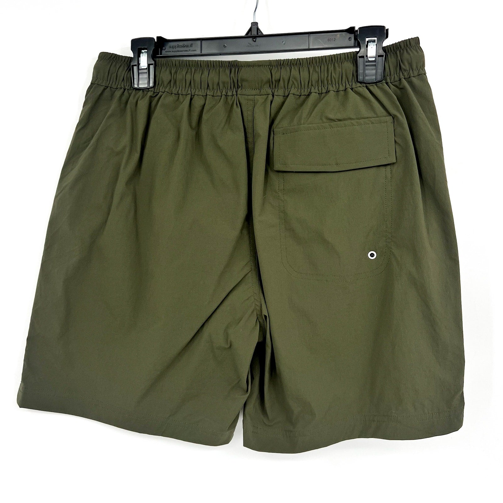 EVERLANE Men's The ReNew Swim Short Medium Dark Forest Drawstring NWOT