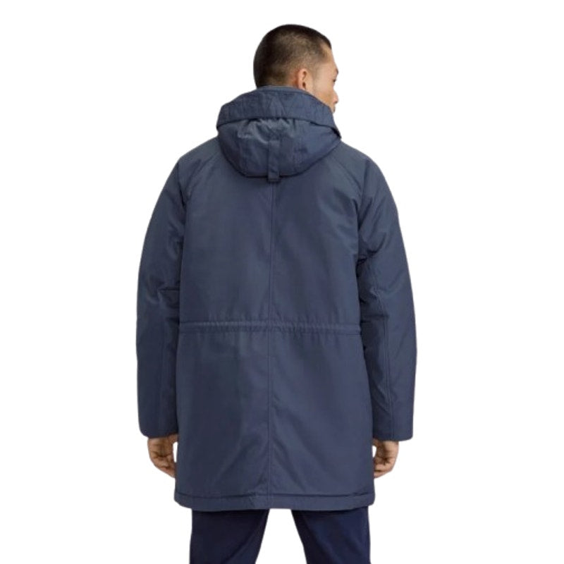 EVERLANE Men's The ReNew Long Parka Jacket Medium Navy Blue Hooded NWOT