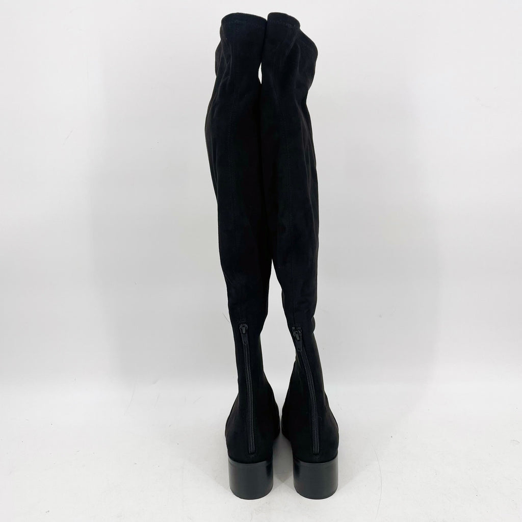 Steve Madden Women's Georgette Over the Knee Boots Size 8 Black Pull On NIB