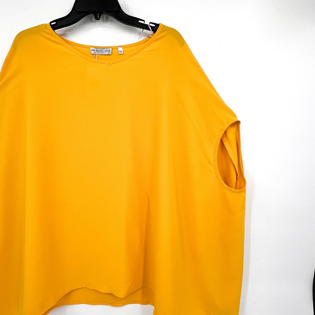 PATRIZIA LUCA Women's Oversized Caftan Tunic Top One Size Bright Yellow NWT