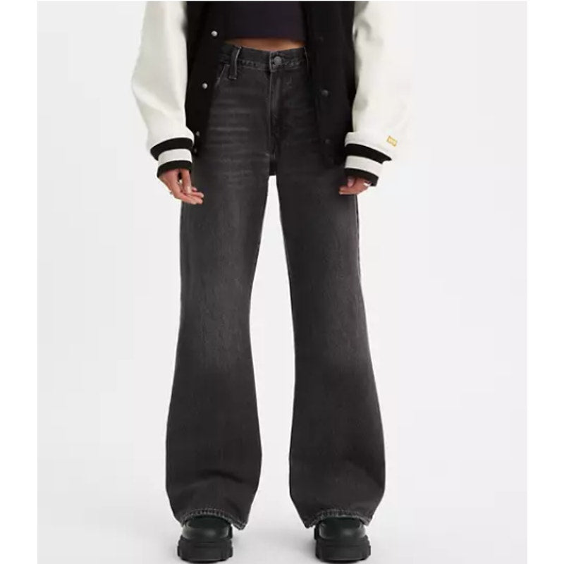 LEVI'S Women's Baggy Bootcut Jeans 27x31 US 4 Boot Barn Black A34950000 NWOT