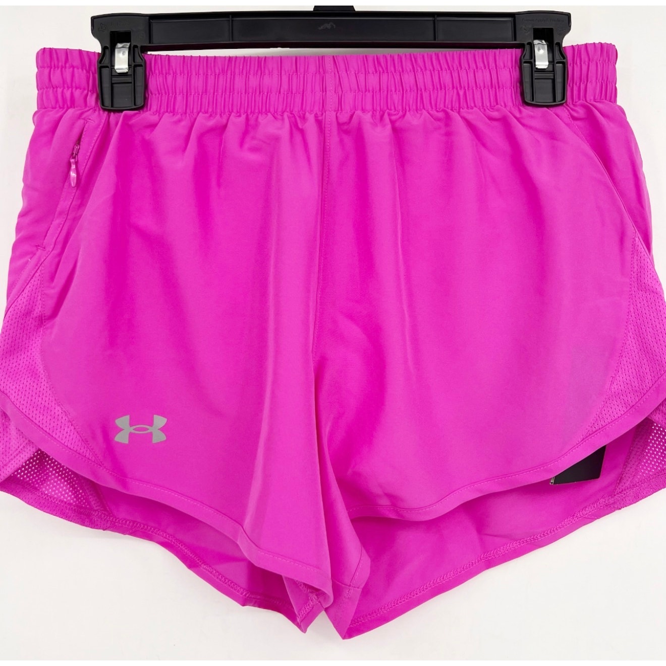 UNDER ARMOUR Women's Fly By Athletic Shorts Small Pink Magenta 3" Inseam NWT