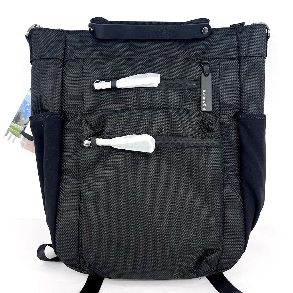 SHERPANI Soleil Anti-theft Convertible Backpack Tote Large Black Carbon NWT