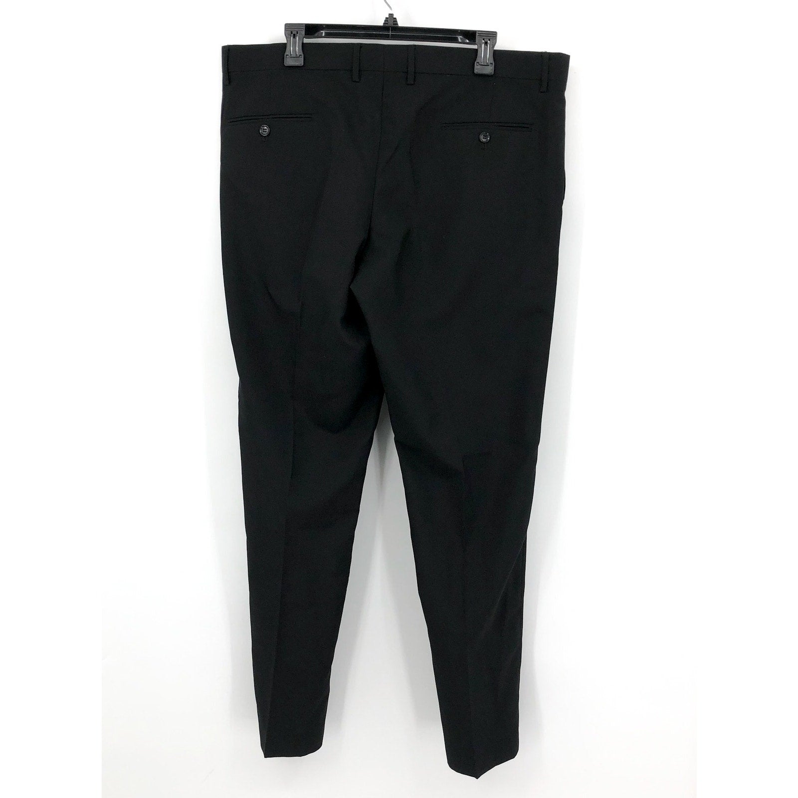 OPPOSUITS Men's Straight Leg Dress Pants 40X34 Black Flat Front NWOT