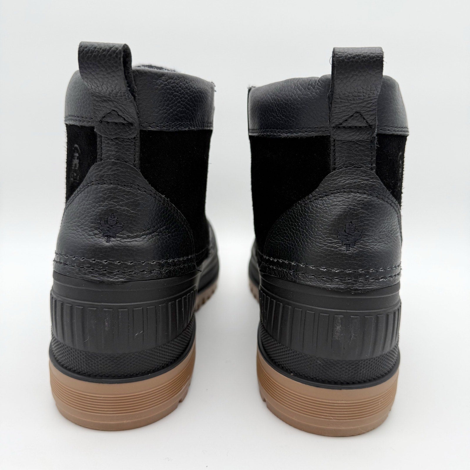 Kamik Mens Hemlock Lo Winter Boots US 8 Black Leather Waterproof Insulated NIB