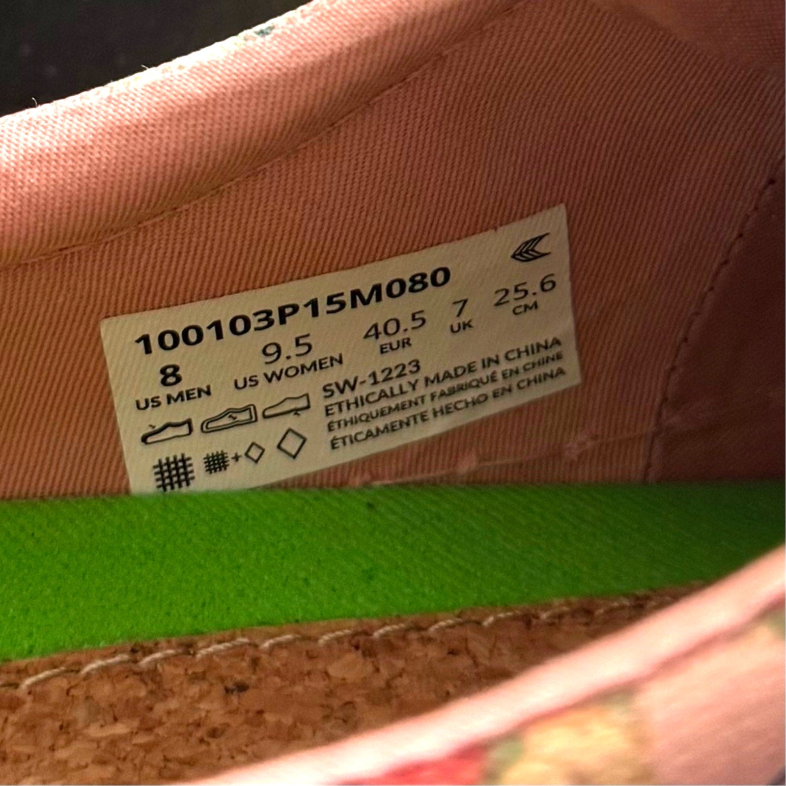 Cariuma x Van Gogh Women's OCA Low Jubilee 50 Sneaker Size 9.5 Pink Flower NIB