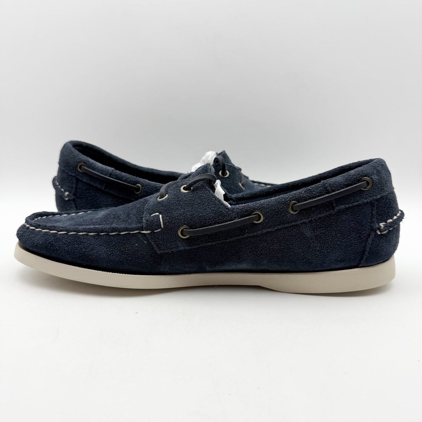 Sebago Mens Portland Roughout Loafers US 10 M Navy Suede Lace Up NWOB