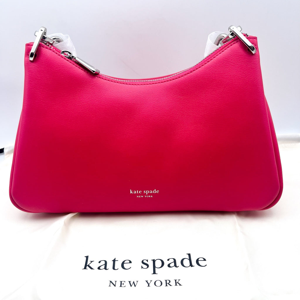 KATE SPADE Grace Chain Shoulder Bag Pink Rosehip Fine Grain Leather NWT