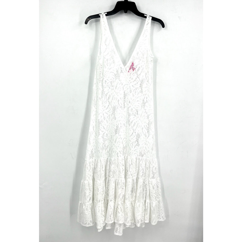 LILLY PULITZER Womens Finnley Lace Cover-up Swim Dress XXS White NWOT