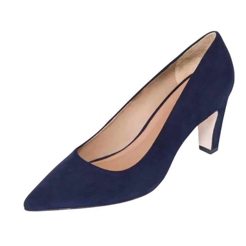 Bernardo Womens Giselle Pumps Size 9.5 M Dark Navy Blue Suede Heels NWOB