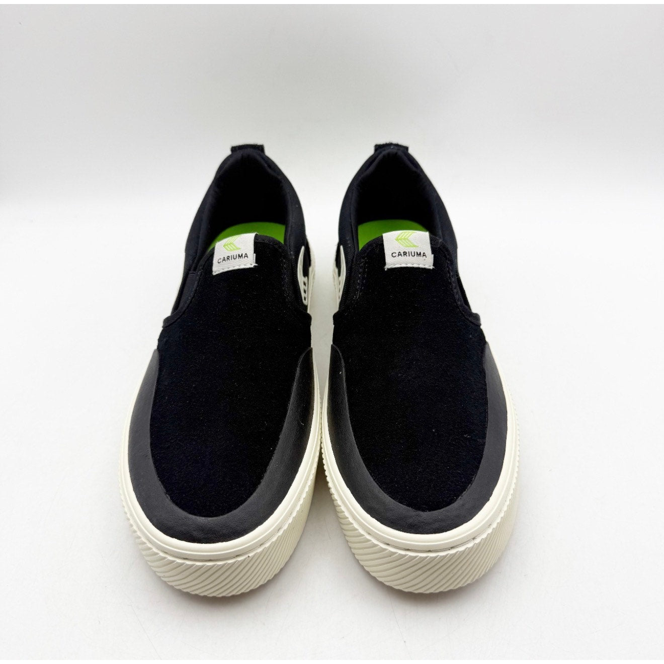 Cariuma Womens Skate Pro Slip On Sneakers Size 6.5 Black Suede NIB