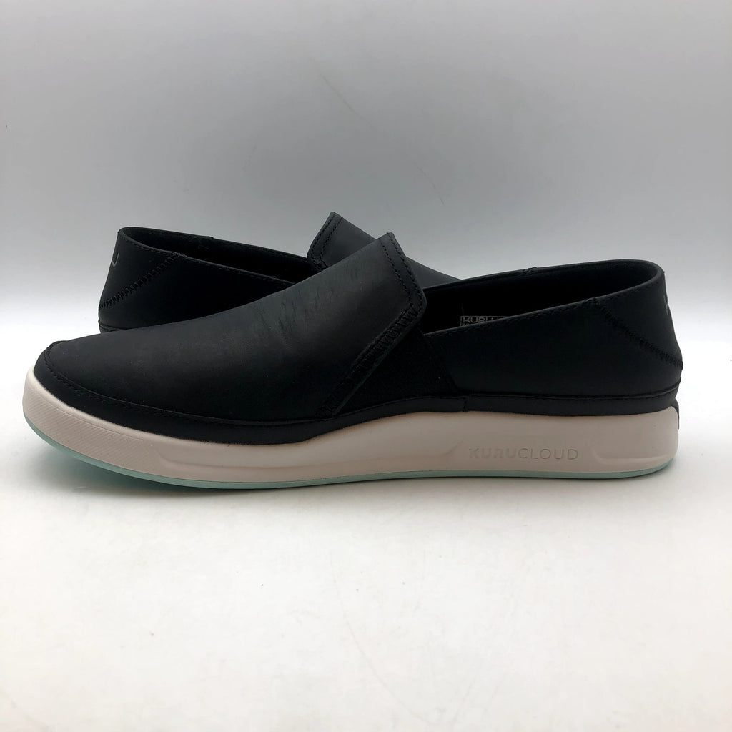KURU Womens Roam Atla Slip On Sneakers Size 10.5 EU 42 Jet Black Leather NIB