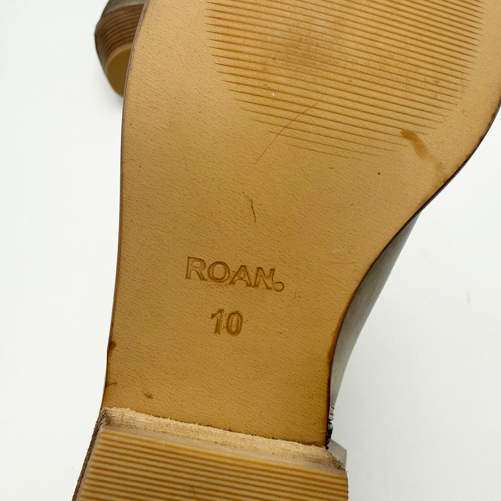 ROAN by BED STU Womens Liz Ankle Booties Size 10 M Bone Grey Leather NIB