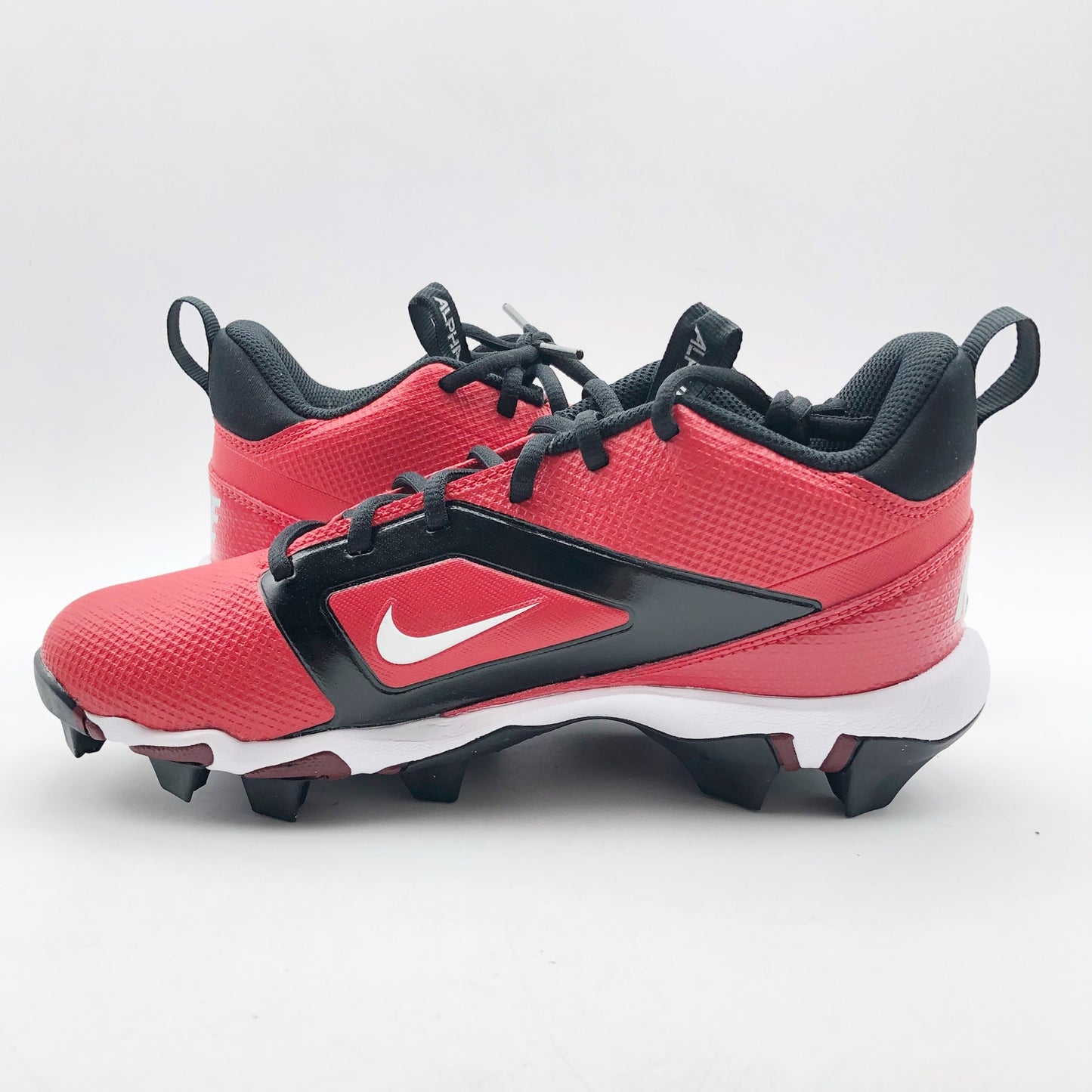 Nike Kids Alpha Menace 4 Shark Football Cleats Size 6 Red White NWOB
