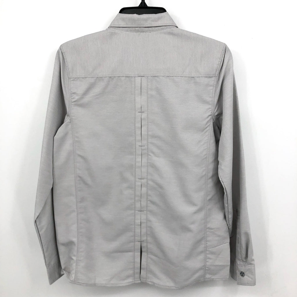 MOUNTAIN HARDWEAR Women's Canyon Long Sleeve Shirt Small Grey Light Dunes NWT