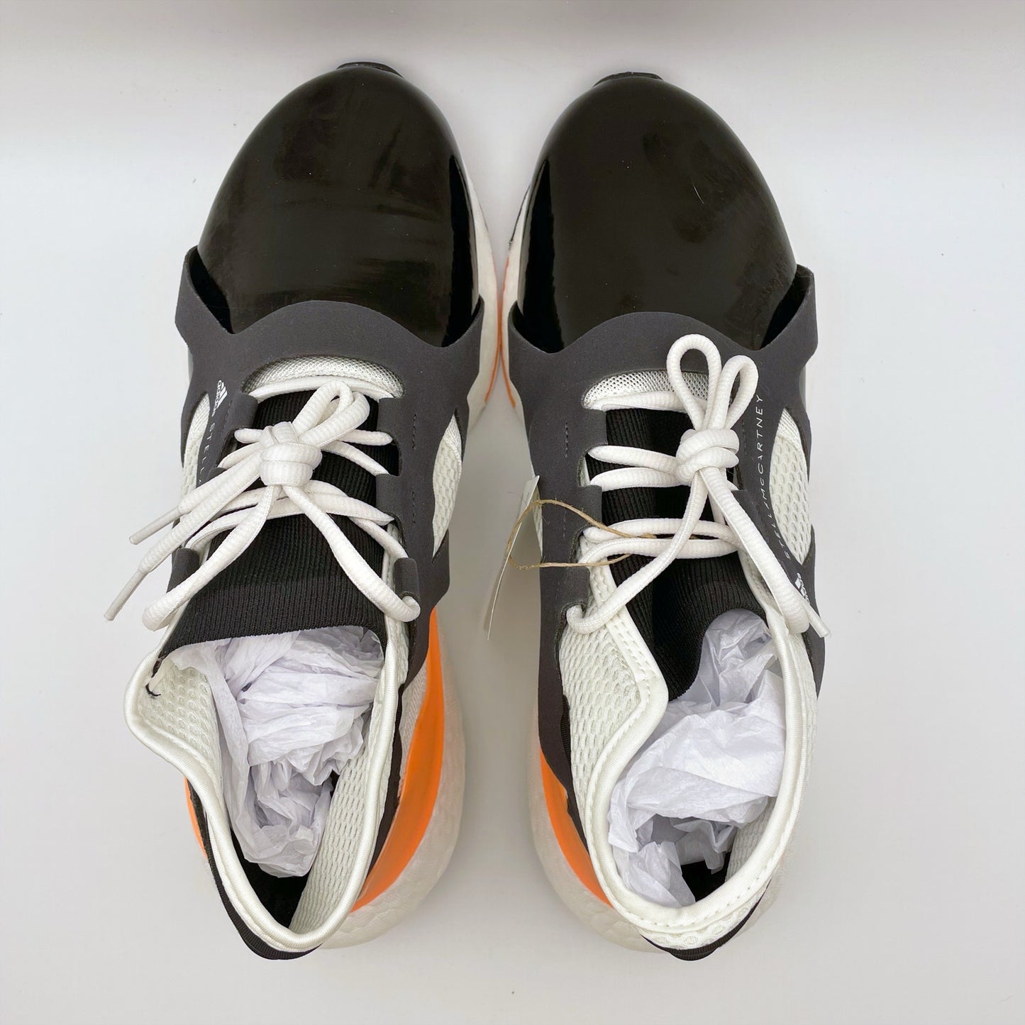 Adidas by Stella McCartney Womens Ultraboost 21 Sneakers US 9.5 Black Orange NIB