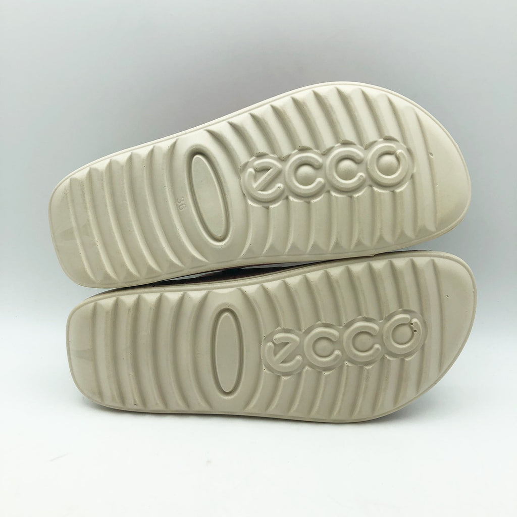 ECCO Womens Cozmo Two Band Slide Sandals EU 36 US 5-5.5 Red NIB