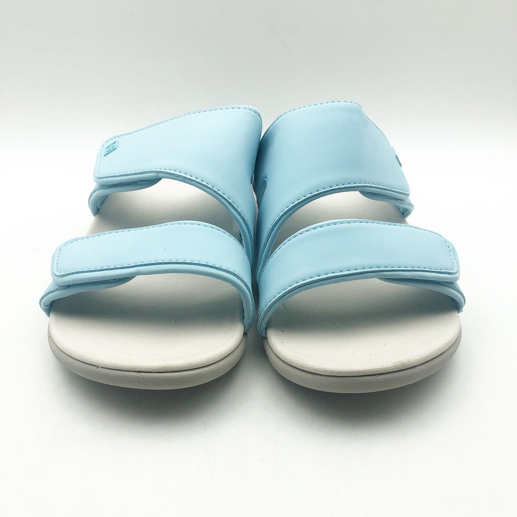 Spenco Womens KHOLO NUEVO Comfort Slide Sandals 8.5 Wide Cool Blue NWT